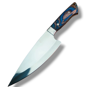 Cuchillos de Cocina Hechos a Mano con Mango Ergonómico de Madera y Hoja de Acero Pulido para Corte Profesional de Carne - Product Image 3