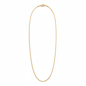 Collier chaîne minimaliste en or massif 18 carats – Bijoux classiques et simples pour femmes - Product Image 5