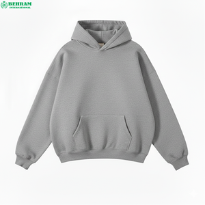 Sweat-shirts à capuche streetwear de haute qualité, 360 g/m², 100 % coton, coupe classique, en molleton/éponge française, respirants, séchage rapide, effet vieilli - Product Image 1