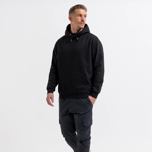 Sweat à capuche oversize en polaire anti-plis pour femme SW GROUP avec poche, couleur unie, manches longues, streetwear d'hiver - Product Image 1