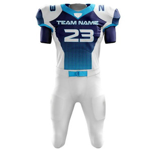 Conjunto de Uniforme de Fútbol Americano Personalizado, Impresión por Transferencia de Calor, Poliéster, Cuello en V, Sin Mangas, Jersey Ajustado que Absorbe la Humedad, Pantalones - Product Image 2