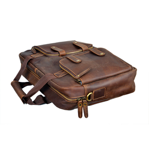 Bolsa de Negocios de Cuero Genuino de Alta Calidad con Logotipo Personalizable al por Mayor, Estilo Vintage para Portátil - Product Image 5