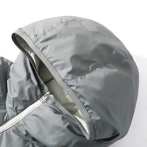 Men Lightweight Hooded Bubble Jacket <b>Quilted</b> Waterproof Breathable Warm Casual <b>Winter</b> Full Zip Comfortable Regular Fit Outdoor - Product Image 3