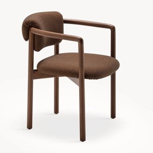 Teak Wood Elegant Minimalist <b>Dining</b> <b>Armchair</b> - Product Image 1