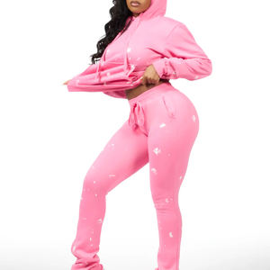 Novedades: Conjunto Deportivo Personalizado para Mujer, Sudadera con Capucha y Pantalones para Correr y Hacer Ejercicio - Product Image 1