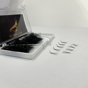 High Quality Mega Volume Handmade Promade <b>Lash</b> Fans 10D M Curl Ultra Soft Pointy Base Korean PBT Russian Volume <b>Lash</b> Extensions - Product Image 2