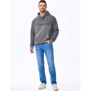Custom Men's Casual Fleece Hoodie Pullover <b>Sweatshirt</b> Warm Long Sleeve with <b>Zipper</b> & Anti-Wrinkle Sizes XXS to XXL - Product Image 6