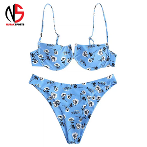 Wholesale High Quality Customized Printing Lightweight Women's Tankini <b>Sets</b> 1 <b>Bikini</b> Breathable Spandex/Polyester High Style2026 - Product Image 1