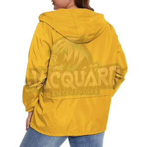Chaqueta Cortavientos Ajustada para Mujer, Resistente al Agua, Ligera, con Capucha, para Correr, Gimnasio y Uso Diario - Product Image 5