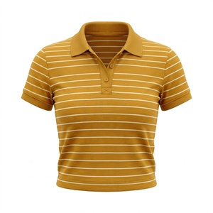 Polo court OEM pour femmes, polo tendance pour jeunes femmes américaines, marques, boutiques, étiquette privée, collections d'été - Product Image 6
