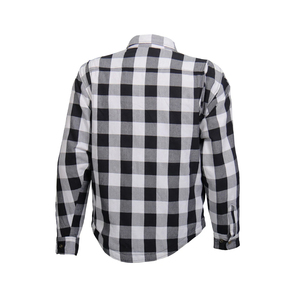เสื้อเชิ้ตผ้าฝ้ายฟลานเนลคุณภาพดี แขนยาว สไตล์ไบค์เกอร์ พร้อมแผ่นป้องกันมาตรฐาน CE สำหรับผู้ขับขี่ ผู้ใหญ่ ใส่ได้ทั้งชายและหญิง ระบายอากาศได้ดี - Product Image 5