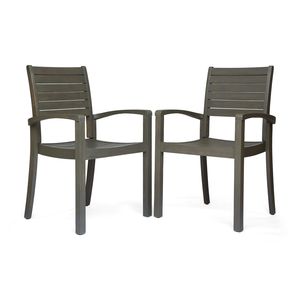 Sedie da pranzo per esterni in grigio 63223.00GRY KD Mobili resistenti ed eleganti per il tuo patio - Product Image 3