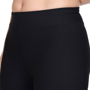 Ensemble de fitness 2 pièces côtelé taille haute en Spandex/Polyester pour femmes grandes tailles, respirant et écologique, vente en gros sur mesure - Product Image 6