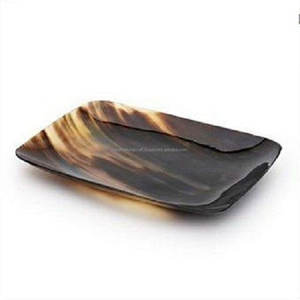 Bandeja Rectangular de Lujo Hecha a Mano en Italia, Ecológica, de Cuerno Natural, Estilo Rústico Clásico, Pulida, Sostenible, Platos para el Hogar - Product Image 4