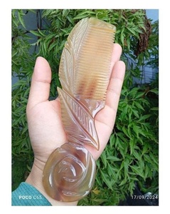 Natural Black Buffalo Horn Comb Anti Static Scalp Massage Hair Care <b>Tool</b> Traditional Handcrafted Design For Professional Use - Product Image 1