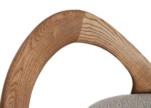 Silla de Comedor de Madera de Teca Sólida, Ecológica, Duradera y de Diseño Moderno, con Respaldo en Forma de Lazo y Asiento Tapizado, para Restaurantes - Product Image 5