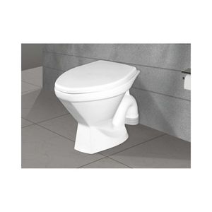 WC mural élégant et moderne en forme de S, 485x350x425mm, en céramique, pour salle de bain commerciale. - Product Image 2