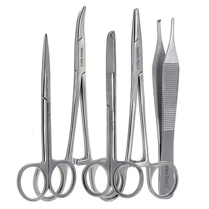 Kit de Instrumentos de Sutura Quirúrgica, Porta Agujas de Sutura, Pinzas de Tejido - Product Image 3