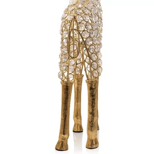 Figurine de girafe en cristal, décoration en verre faite à la main, sculpture de table style Hollywood Glamour pour salon - Product Image 3