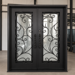 Puertas Exteriores de Hierro Forjado de Lujo: Puertas de Entrada Hechas a Mano y Personalizadas para Entradas de Hogares Elegantes, Seguras y Atemporales - Product Image 1