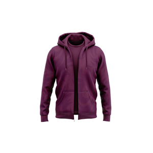 Sudadera con capucha y cremallera para hombre, de otoño, 100% poliéster, con estampado por sublimación. - Product Image 1