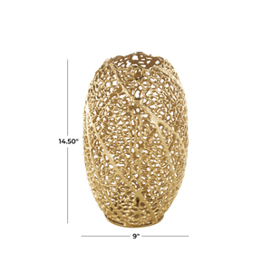 Florero Moderno para Decoración del Hogar, Diseño de Metal Dorado para Bodas y Sala de Estar, Florero de Metal Dorado de Lujo a los Mejores Precios - Product Image 2
