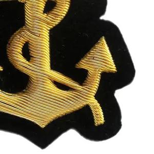 Insignias Bordadas a Mano de Alta Calidad Hechas a Medida con Hilo Metálico, Nuevo Estilo, Servicio OEM, Insignia Bordada 2026 - Product Image 5