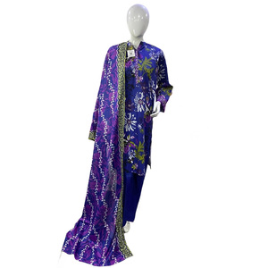 Ensemble de robes imprimées pour femmes en gros – Salwar Kameez pakistanais 3 pièces de qualité supérieure – Vêtements confortables et tendance pour l'été - Product Image 1