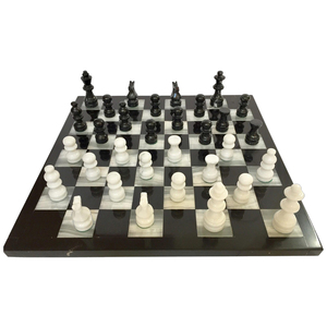 Onyx <b>Marble</b> Chess Board <b>Game</b> Set For Gift Collection Living Room And Office Table Premium Quality Onyx <b>Marble</b> Chess Set - Product Image 3