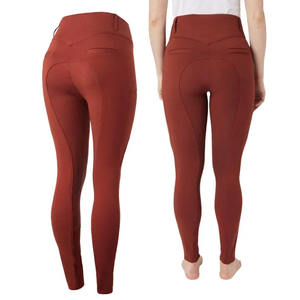 Women's Customizable High Waist Equestrian Pants Comfortable Stretchable Jodhpur Tights Full Seat <b>Knee</b> <b>Patch</b> for Horse Riding - Product Image 1