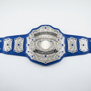 Ceinture de championnat personnalisée pour la lutte, la boxe, les sports, les compétitions, avec plaques métalliques, sangle en cuir, design personnalisé - Product Image 3