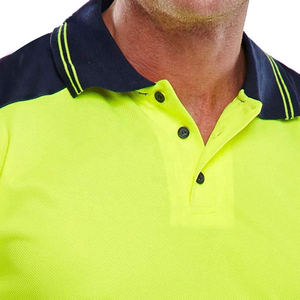 Polo de sécurité haute visibilité à manches longues avec bande réfléchissante, respirant, vêtements de travail industriels, uniforme de sécurité pour la construction - Product Image 3