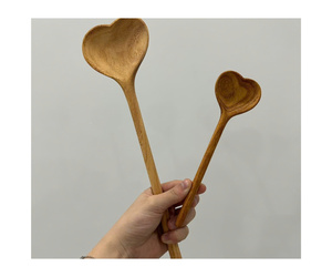 Cuillère à café vintage en bois, faite à la main, en bois naturel, cuillère à thé, cuillère à dessert, accessoires pour café, vente en gros - Product Image 5