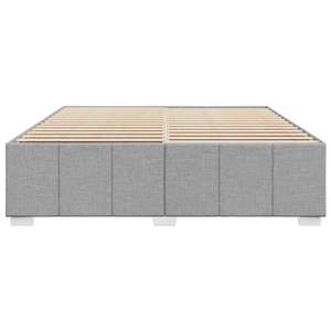 Cadre de lit rembourré gris clair - Product Image 4