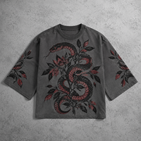 T-shirts Oversize Y2K Délavés à l'Acide, Impression DTF/DTG, Commandes en Gros Marque Privée, Options de Tailles, Style Urbain, 100% Coton, Expression Créative