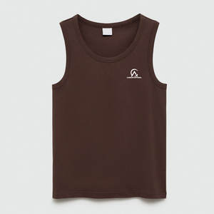 Camiseta sin mangas de diseño de color sólido para hombre, chaleco deportivo para entrenamiento deportivo y comodidad diaria. - Product Image 1