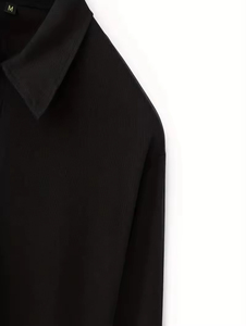 <b>Classic</b> Men's Plus Size Casual for Shirt Spring Autumn Solid Color Short Sleeve Button Collar Breathable Quick Dry High Quality - Product Image 3