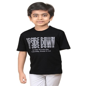 T-shirt Little Gem 100% coton pour garçons à col rond avec différentes méthodes d'impression exportées dans le monde entier - Product Image 2