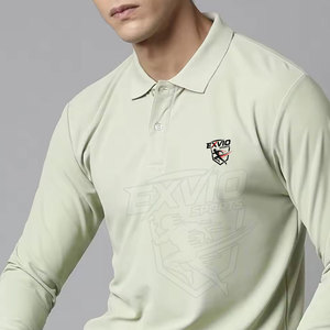 Polos de hombre de primera calidad, color personalizado, con manga larga, a precio de mayoreo. - Product Image 4