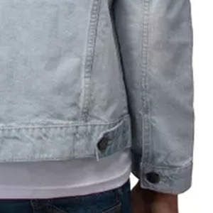 Chaqueta para hombre OEM, diseño personalizado, última novedad, chaqueta vaquera de algodón lavado, ajustada, de manga larga, para hombre, estilo urbano, primavera. - Product Image 6