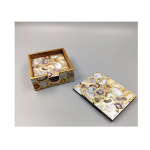 Luxury Natural Wooden Coasters Set High Quality Classic Handcrafted Decorative Coasters for Home Office <b>Bar</b> Kitchen Living Room - Product Image 6