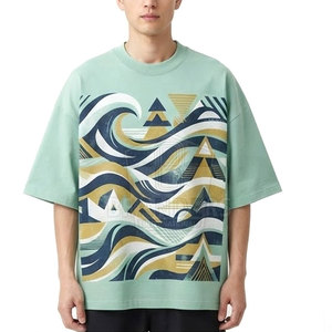 เสื้อยืดโอเวอร์ไซส์ทันสมัยสำหรับผู้ชาย เนื้อผ้านุ่มสบาย ดีไซน์ลำลอง เหมาะสำหรับใส่ในชีวิตประจำวัน สตรีทแวร์ และแฟชั่นลำลอง - Product Image 5