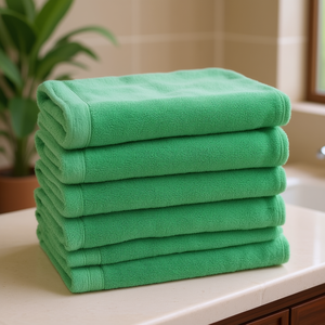30x60 Inch Soft <b>Microfiber</b> Bath <b>Towel</b> Set 300 GSM Green Large Spa <b>Towel</b> for Hotel Bathrooms Hotel Bathroom Essentials - Product Image 2