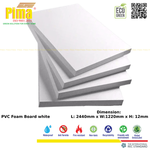 20mm Thick White <b>PVC</b> WPC Foam Board <b>Sheet</b> with 0.6 G/cm3 Density Celuka Surface for Advertising Panels - Product Image 6