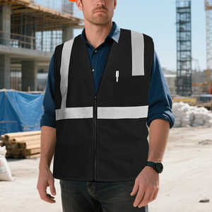 เสื้อกั๊กสะท้อนแสงแบบมองเห็นได้ชัดเจน ดีไซน์กระเป๋าข้าง สำหรับควบคุมการจราจร คนงานก่อสร้าง พนักงานคลังสินค้า ผ้าระบายอากาศได้ดี - Product Image 5
