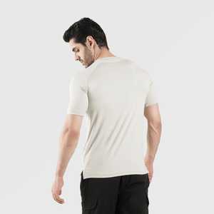 T-shirts pour hommes 100% coton, vente en gros, t-shirts unis, manches courtes, col rond, coupe classique, impression personnalisée, vêtements décontractés, fournisseur - Product Image 5
