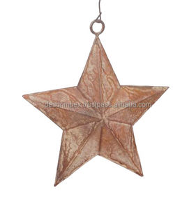 Adornos en forma de estrella Adornos de farolillos de hierro y adornos decorativos de farolillos para festivales de oro y plata - Product Image 1
