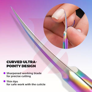 Ciseaux à cuticules professionnels avec logo personnalisé, fabrication OEM/ODM, vente en gros d'outils de manucure, ciseaux à ongles en acier inoxydable - Product Image 3