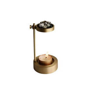 Modern Gold Polished Brass Incense Burner Metal <b>Holder</b> & Censer For Home Fragrance Meditation And Spiritual Decor In Best Price - Product Image 5