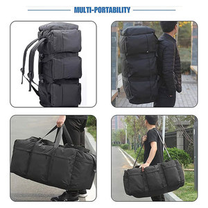 Unisex Tactical Camping Backpack Large Luggage Outdoor Hiking Trekking Carry Duffel Weekend Nylon <b>Water</b> Resistant Lightweight - Product Image 2